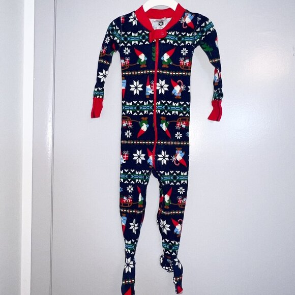 Hanna Andersson Baby Holiday Footed Zip Sleeper Size 85cm/2T - Picture 1 of 4